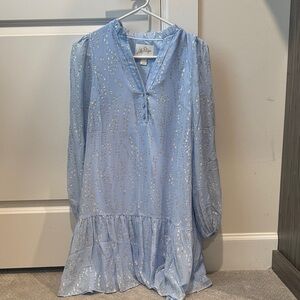 Lilly Pulitzer Blue Dress with Silver Details